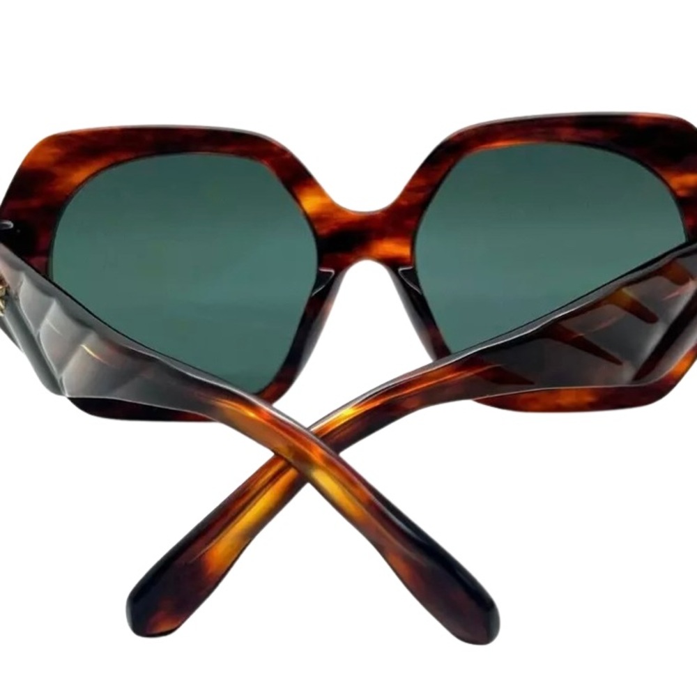 Tory Burch NWOT Dark Wood Brown Sunglasses - Picture 3 of 4